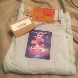 Naked & Famous Super Skinny Powder Blue Size 36